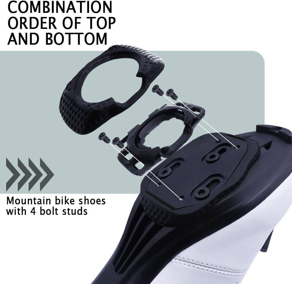 1 Pair Cycling Shoes Cleats Self-locking Pedal Aerodynamic for WAHOO SpeedPlay Z