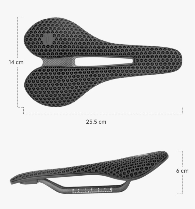 Carbon Fiber Bicycle Saddle Comfort Relief Road Mountain Bike Seat Gravel