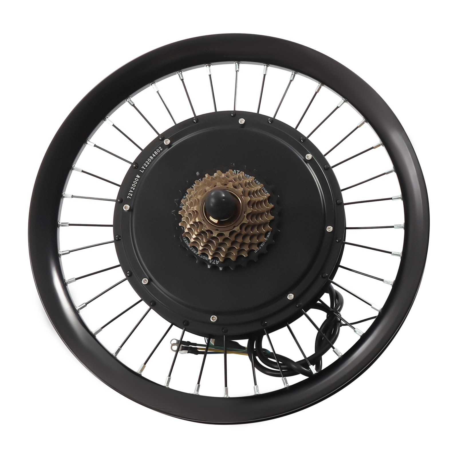 20 Inch Electric Bicycle Rear Wheel Hub Motor E-Bike Conversion Kit 2000W 560rpm