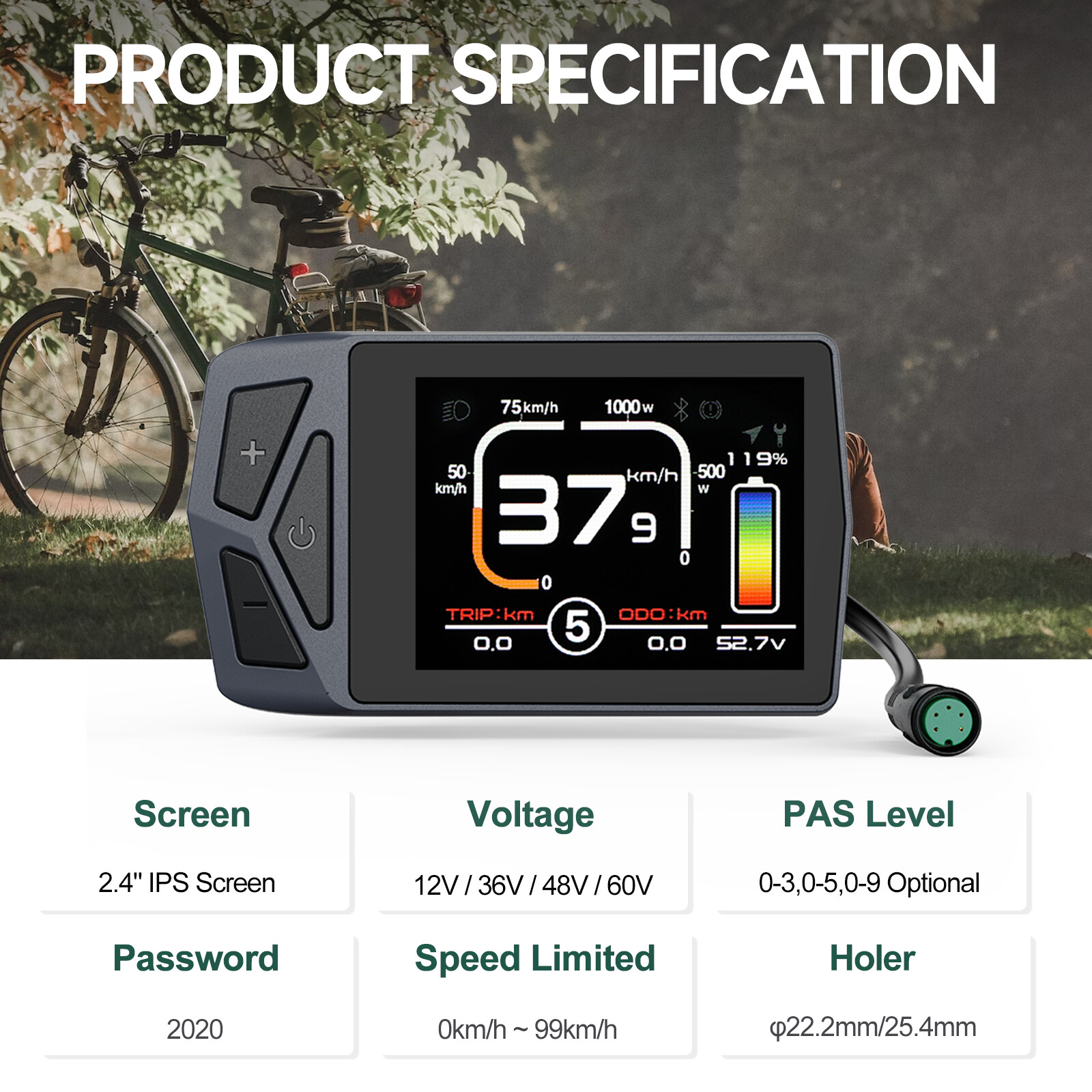 BAFANG P860ML 500C Display For Electric Bike Mid Drive Motor BBS01 BBS02 BBSHD