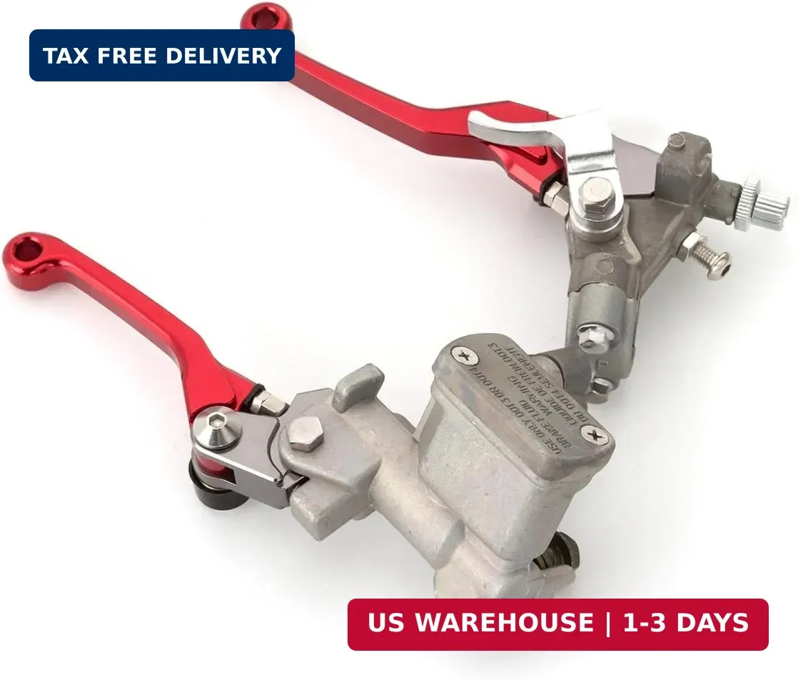Dirt Bike Brake Master Cylinder Reservoir Cable Clutch Levers for CR80/85R CR125