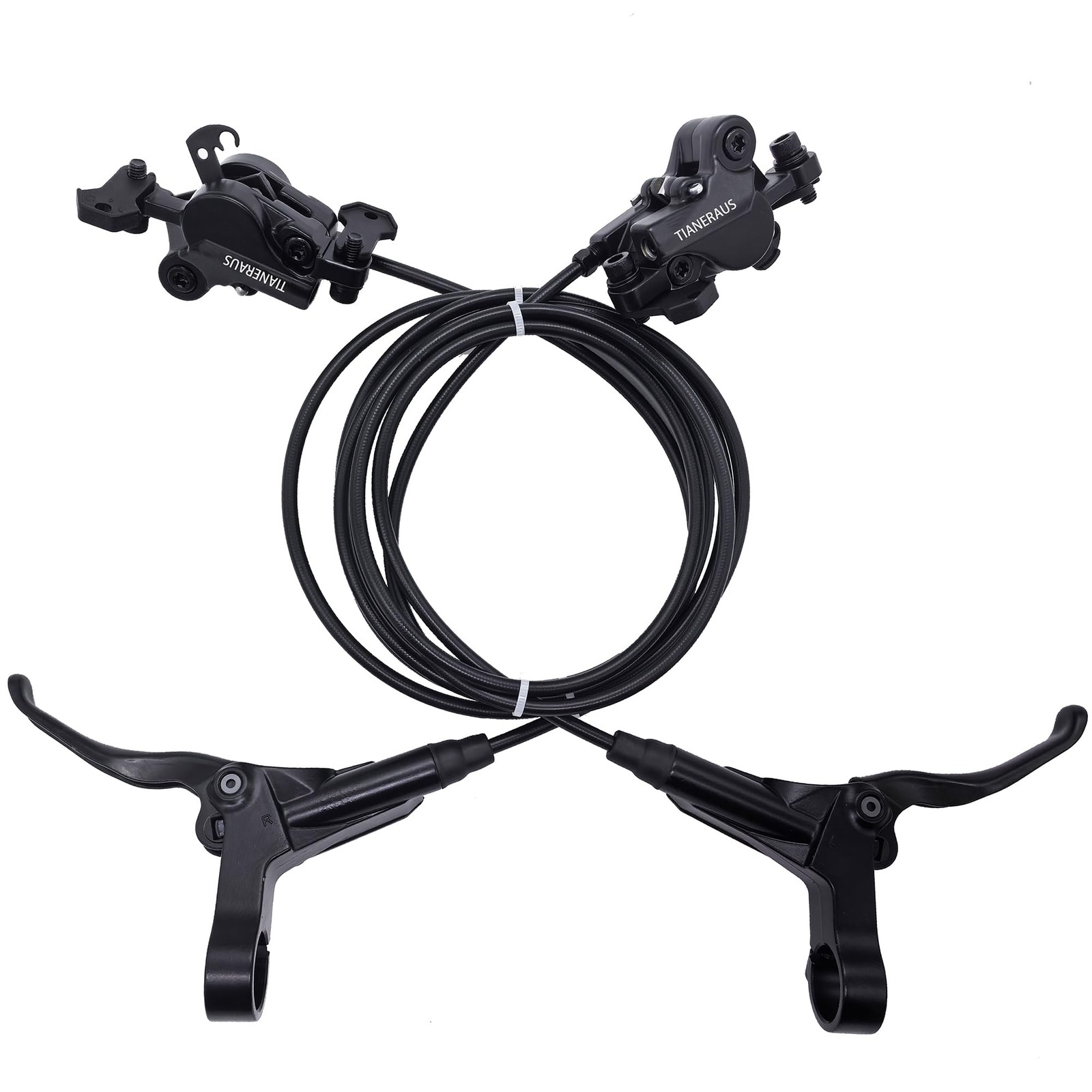Mountain Bike Hydraulic Brake 2-Pistons, Left Front 1000mm Right Rear 2000mm …