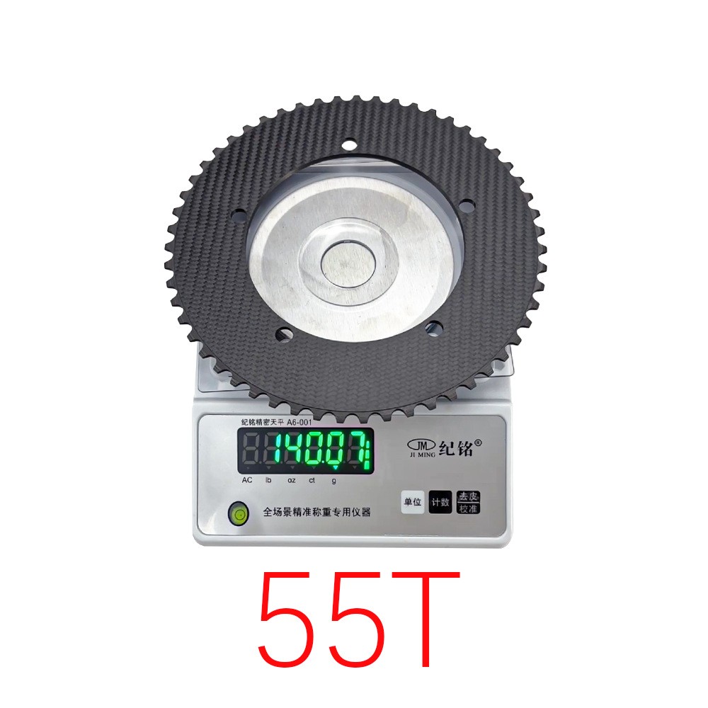 Ultralight Track Bike Carbon Fiber Chainring Fixed Sprocket BCD144 49-64T