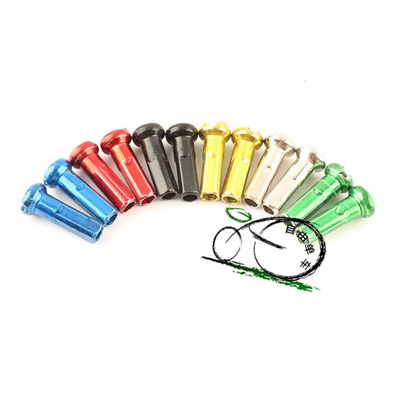 Anodized Wheel 72 Metal Spoke Nipples for BMX Cycling MTB Mountain Bike Bicycles