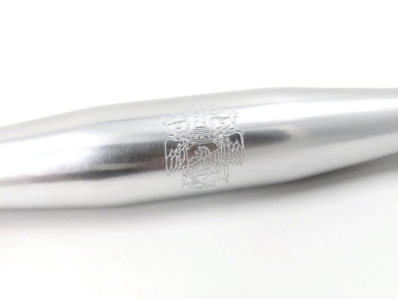 Nitto Jitensha B2522AA-SSB Handlebar | 570mm Width | 31.8mm Clamp | Silver