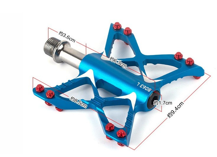 Butterfly Aluminum Road MTB Mountain Bike XC Bicycle Pedal Bearing Flat Pedals