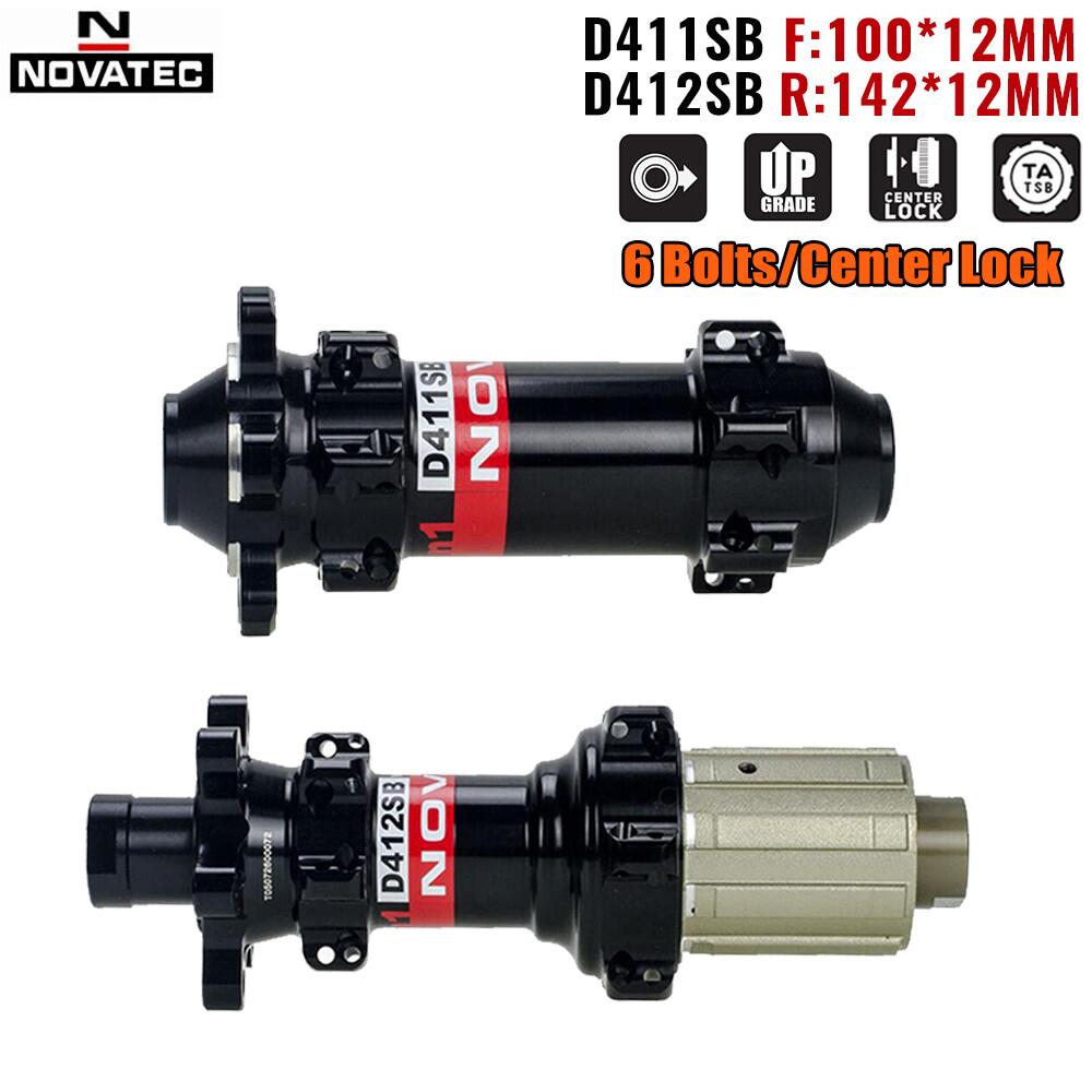 Novatec D411/412SB Center Lock/6 Bolt Disc Brake Hubs Road Bike 24H Thru Alex