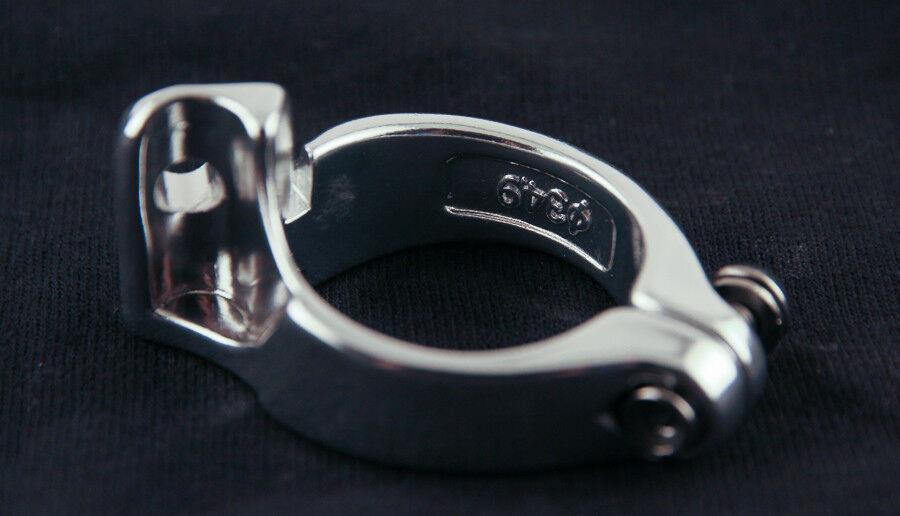 34.9MM Braze On Front Derailleur Clamp Adapter Aluminum Alloy 32g Road Bike New