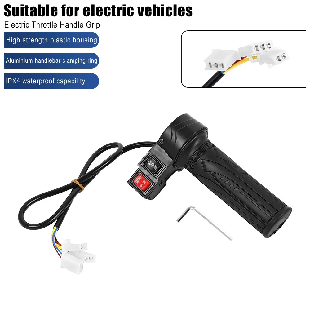 Accelerator Throttle Handle Grip Electric Bike Scooter Bicycle Speed Controller