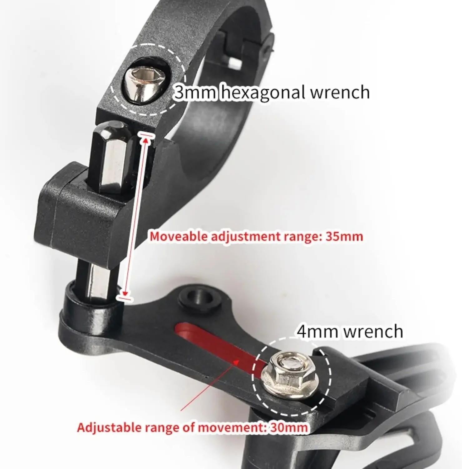Adjustable MTB Chain Guide Single Speed Downhill Bike Chain Protector 27.2-34.9m