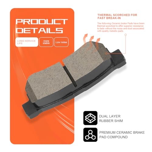 Rear Ceramic Brake Pads for Hyundai Sonata 1999-2008, for Santa Fe 2001 D813