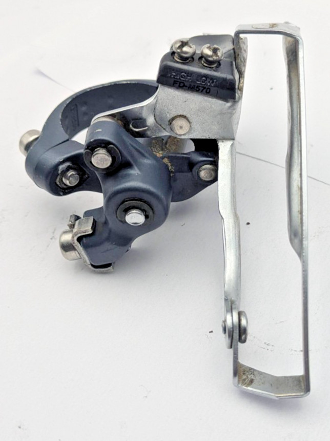 SHIMANO DEORE LX FD-M570 FRONT DERAILLEUR 31.8MM CLAMP TRIPLE 3x speed TOP PULL