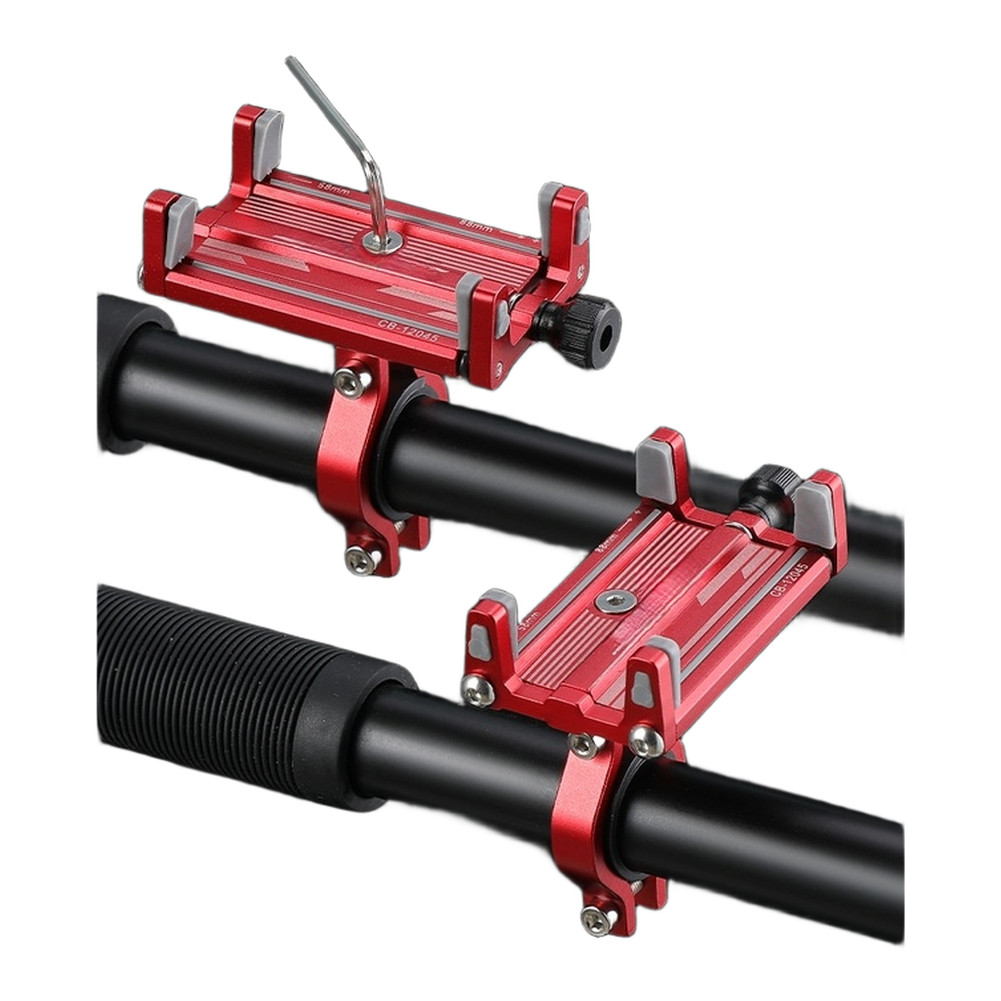 Aluminum Alloy Phone Holder for Bike 4-Claw Mechanical Lock 58mm to 88mm