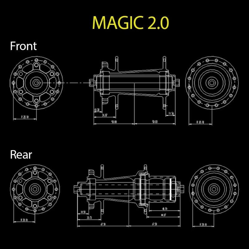 32H MTB Bicycle Disc Brake 6 Pawls 108 Clicks 4 Sealed Bearing Hubs XD HG QR