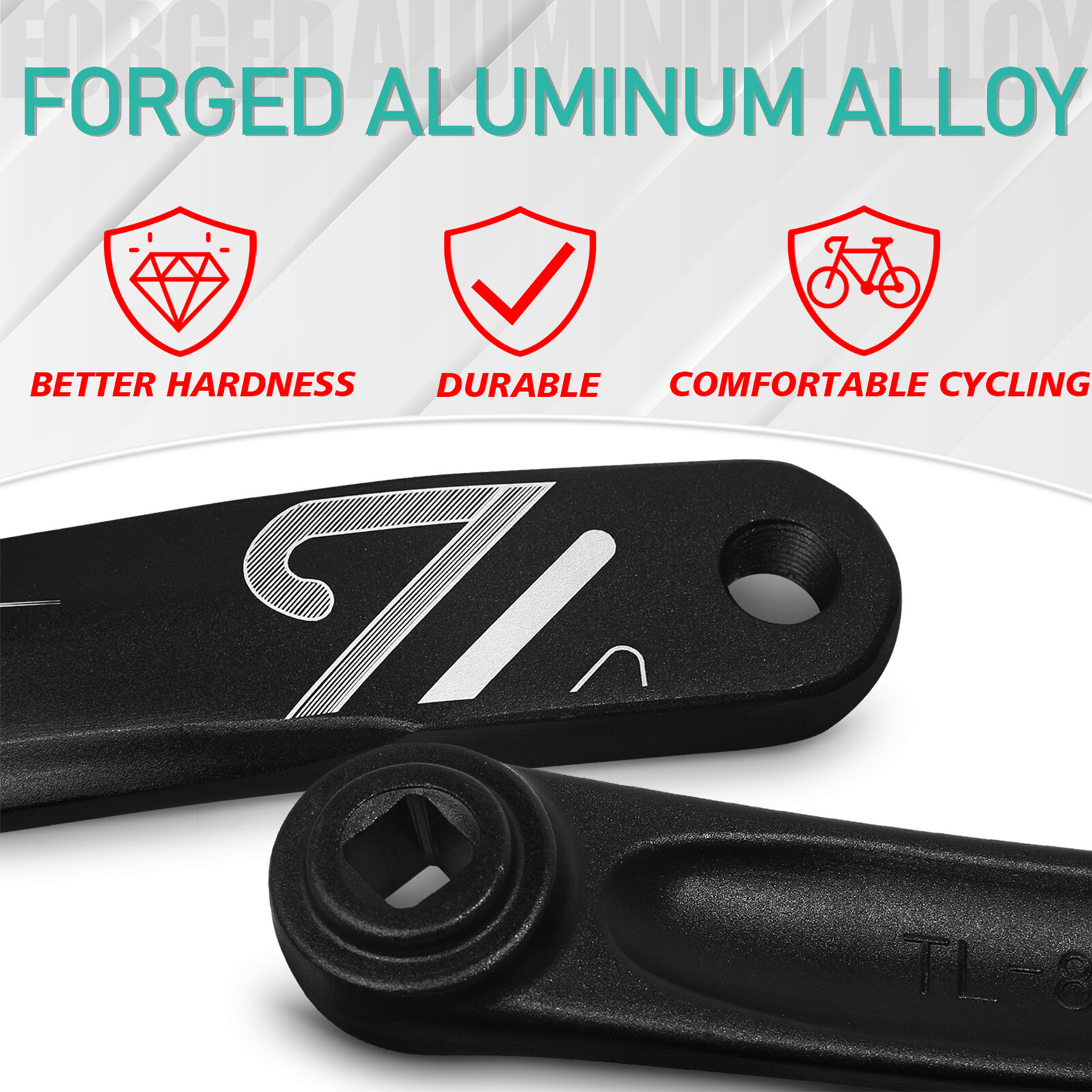 Bucklos Crank Arm 152/170/175mm Square/Diamond/Spline Hole MTB Electric Bicycle