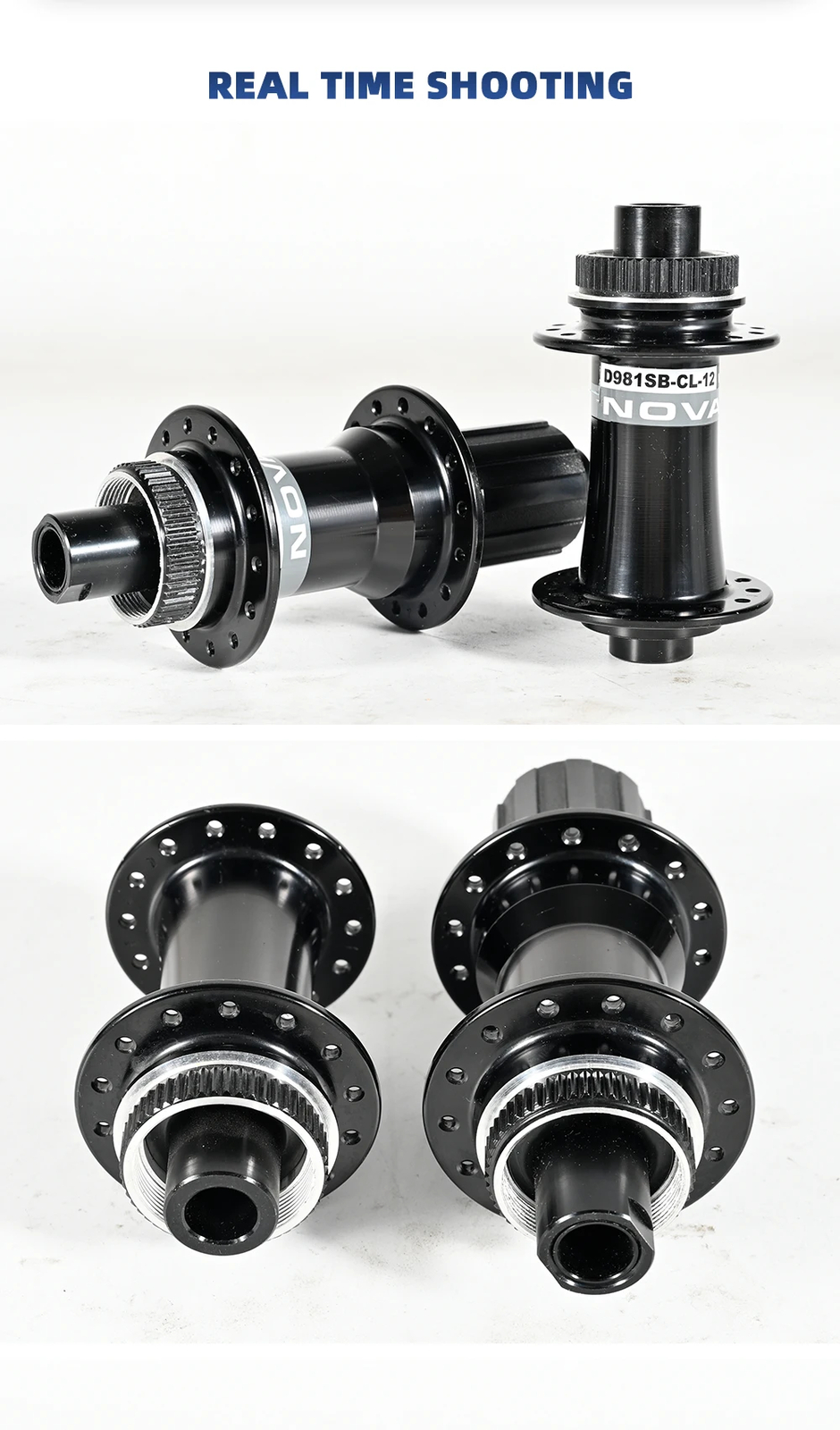 Road Bike Hubs 100x12mm 142x12mm Center Lock Disc Brake 28H 4 Bearing HG 8-11S
