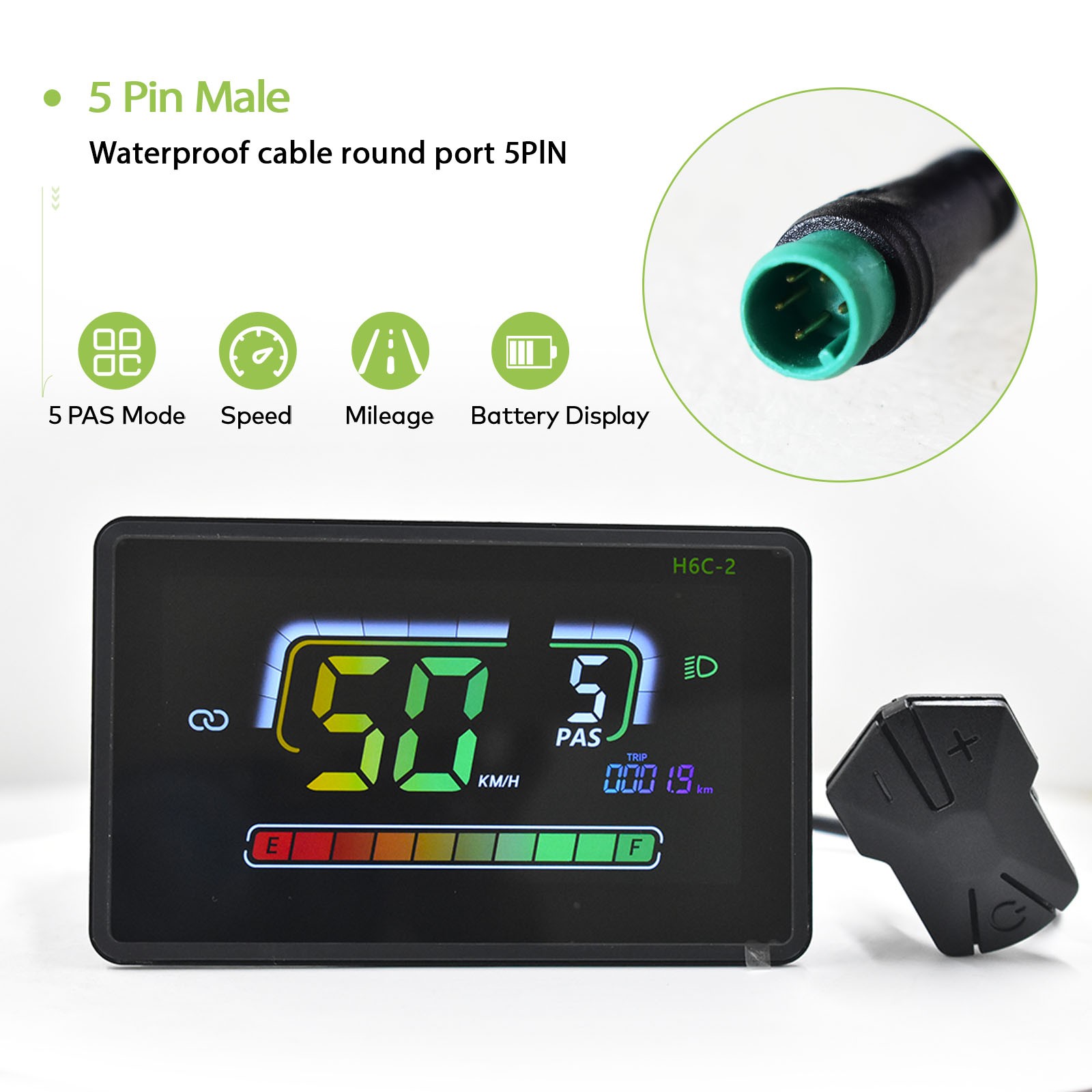 UART2 Ergonomic Wired Cycling Computer Waterproof LCD Speed for MTB Bike Road
