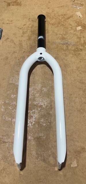 FREE SHIPPING – TNT BICYCLES 24″ BMX FORK – WHITE (20mm) (DISCOUNTED – A-STOCK)
