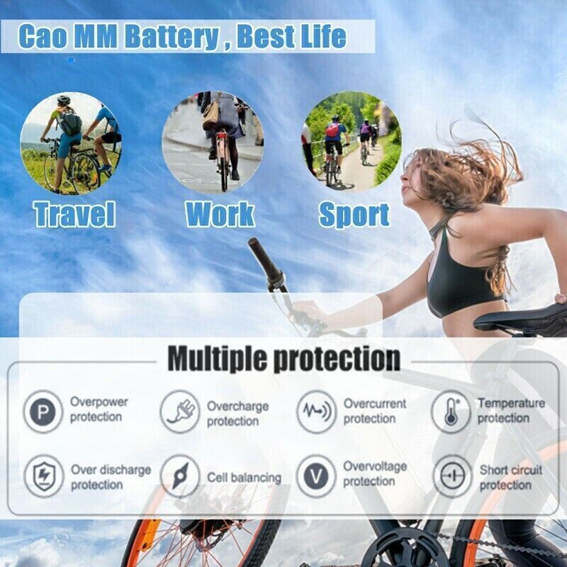 36V Lithium-ion ebike Battery For 200W-1000W Electric Scooter Bicycle Bike Motor