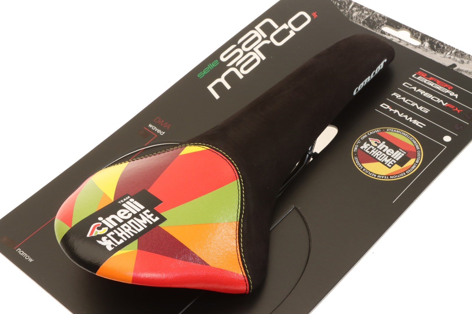 Selle San Marco Concor Cinelli Chrome Team Saddle NARROW Manganese LE NOS NEW