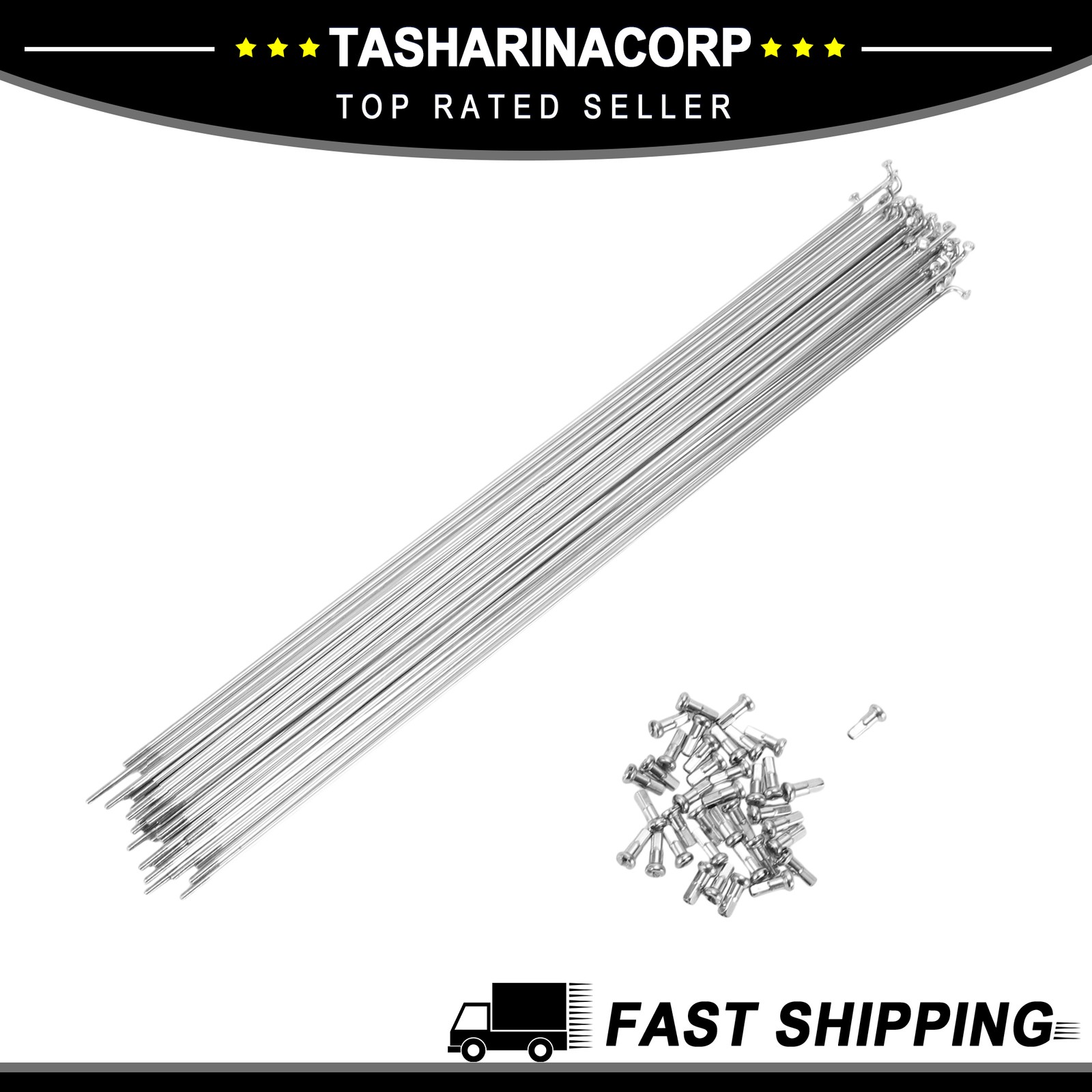 Bike Bicycle Spoke 14G 285MM Mountain Bike Spokes carbon steel Silver 36Pcs