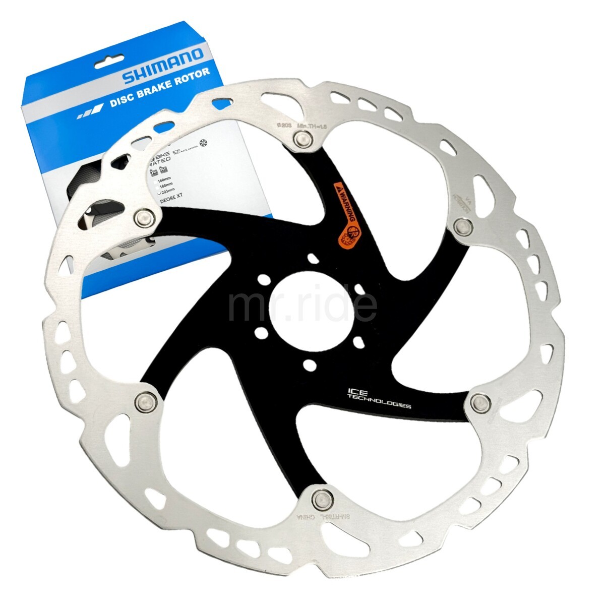 Shimano DEORE XT SM-RT86 203mm,ICE-TECH MTB Bicycle Bike Disc Brake Rotor New