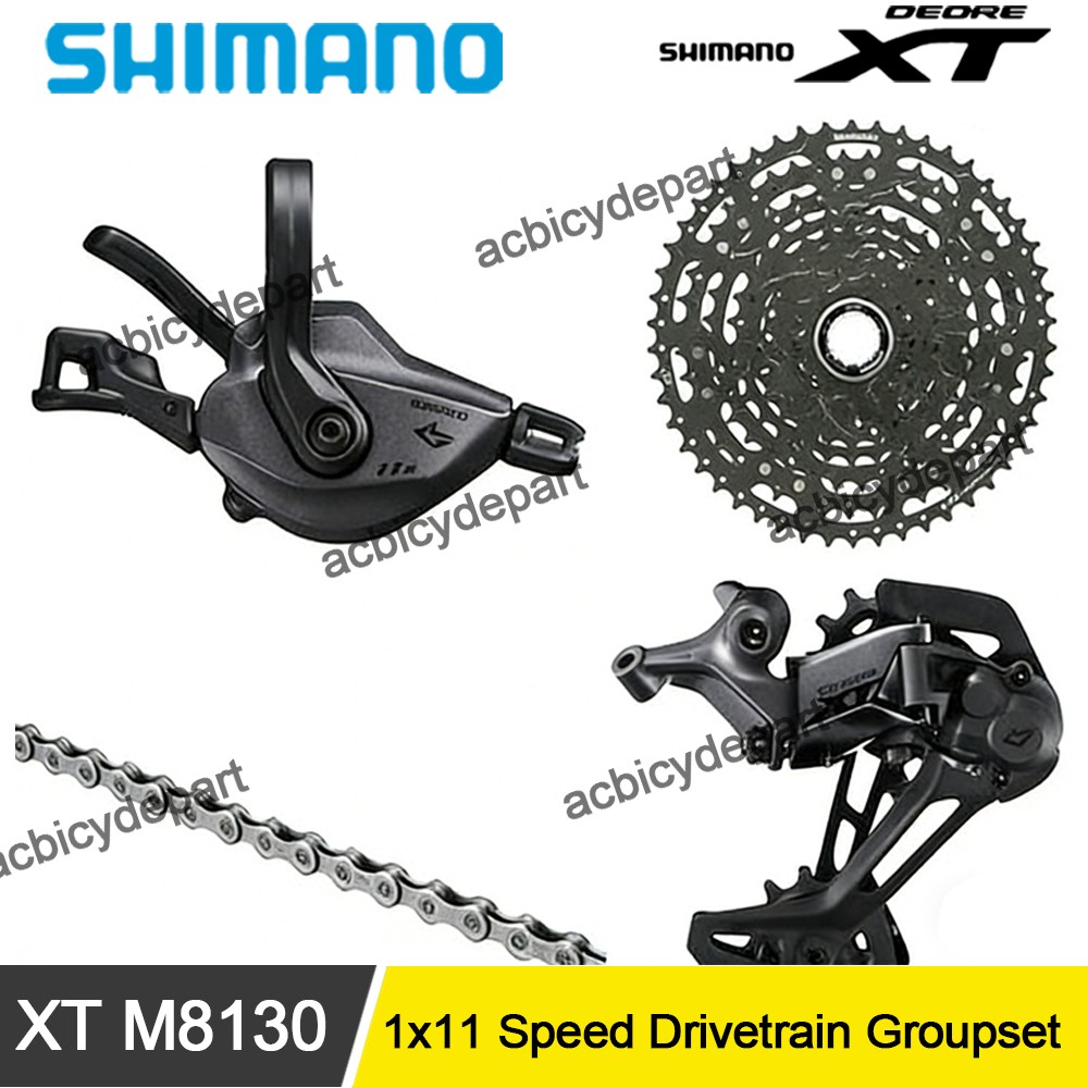 Shimano XT M8130 1×11 Speed LINKGLIDE Drivetrain Groupset Shift LG700 Cassette