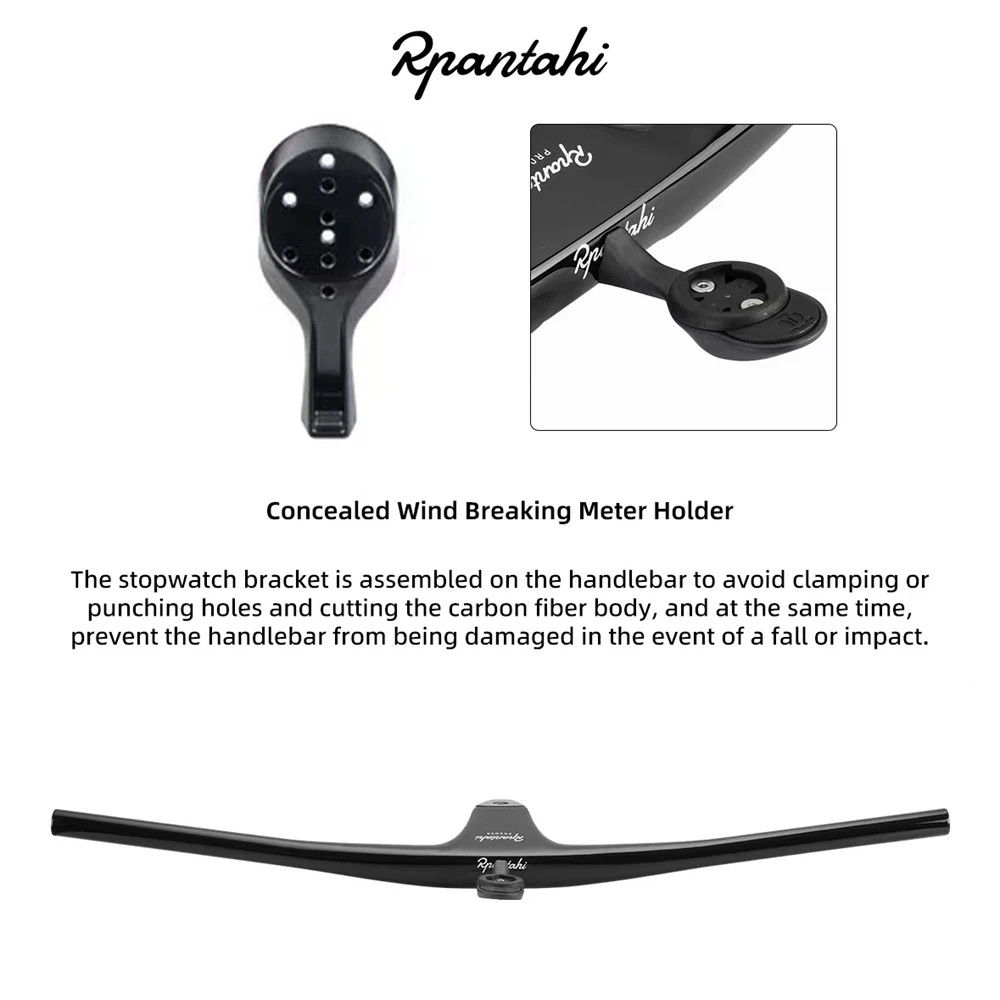 Utralight Full Carbon Fiber MTB Bicycle Integrated Handlebar -17 Degree 740mm