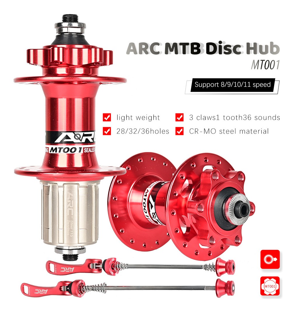 ARC MT001 Thunderous Hubs MTB 36H HG 7-11 Speed Shimano