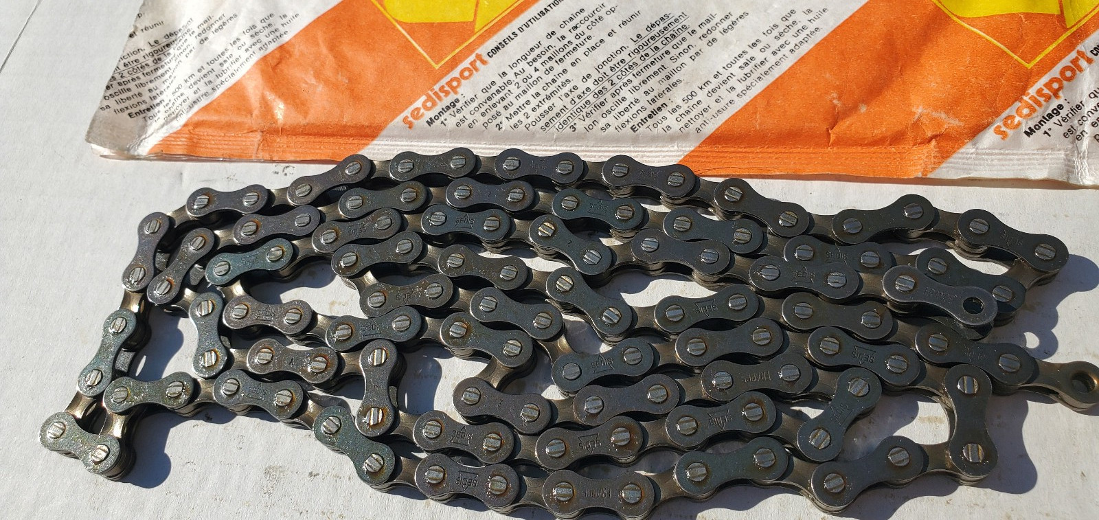 NOS SEDIS Sedisport Delta Bicycle Chain 5 6 spd 1/2″x3/32″ Peugeot Schwinn Fuji