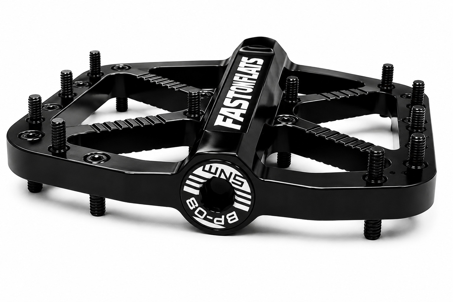 Fast On Flats Lightweight Aluminum Flat Pedals Triple Bearings MTB Gravel Road