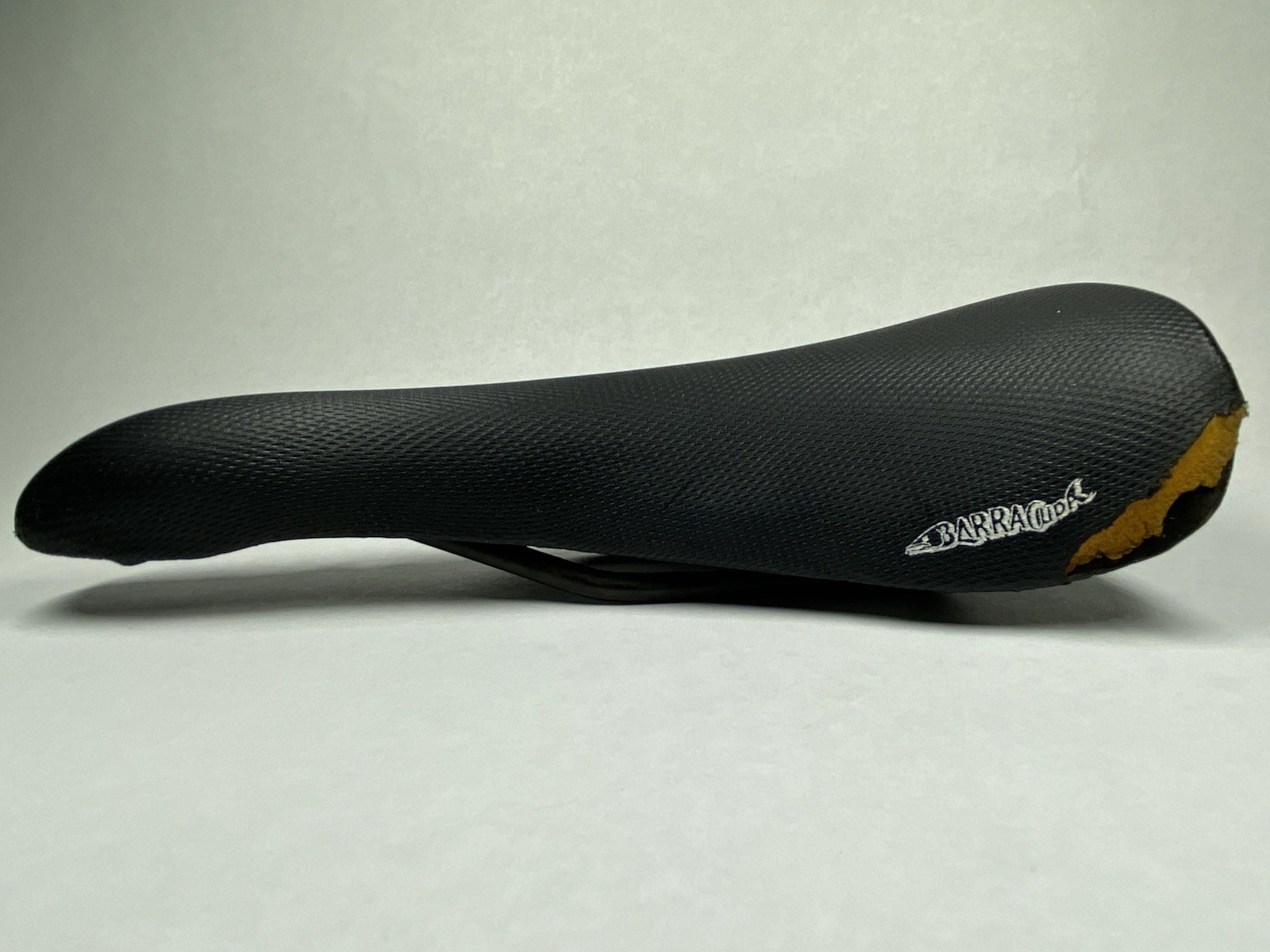Barracuda Velo VL-190 MTB Saddle Vintage Bike Seat Black Logo 90s