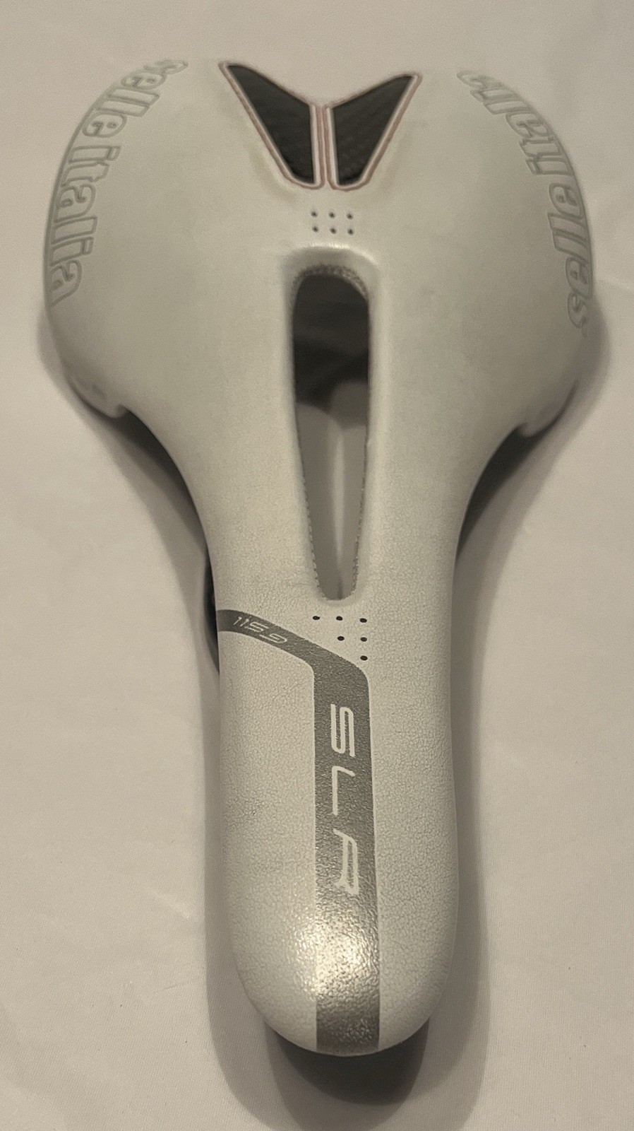 Selle Italia SLR Saddle White Carbon Fiber 124g 275mm x 130mm