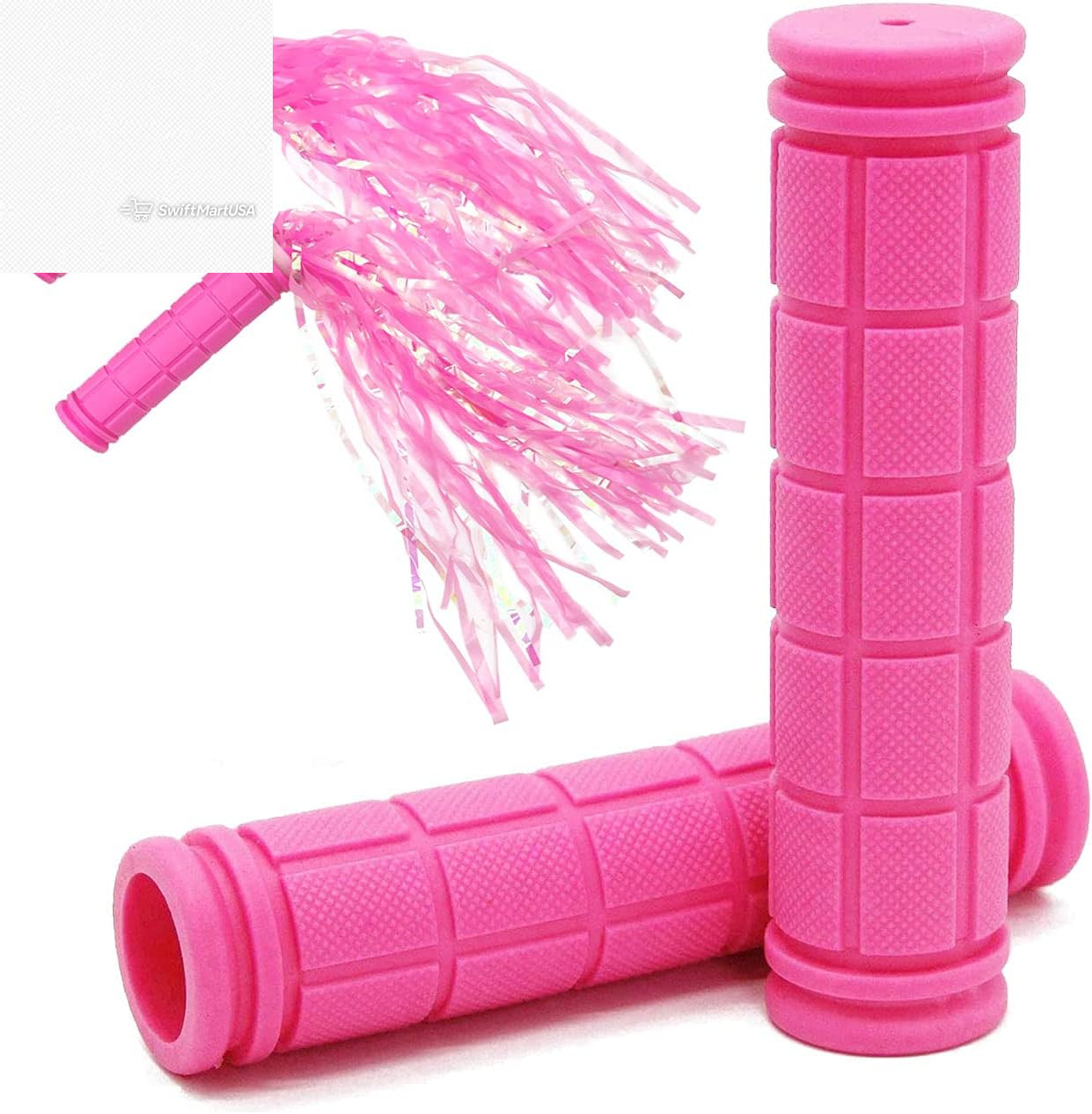 Kids Bike Handlebar Grips with Tassel Streamers Girls Boys Bicycle Scooter BMX