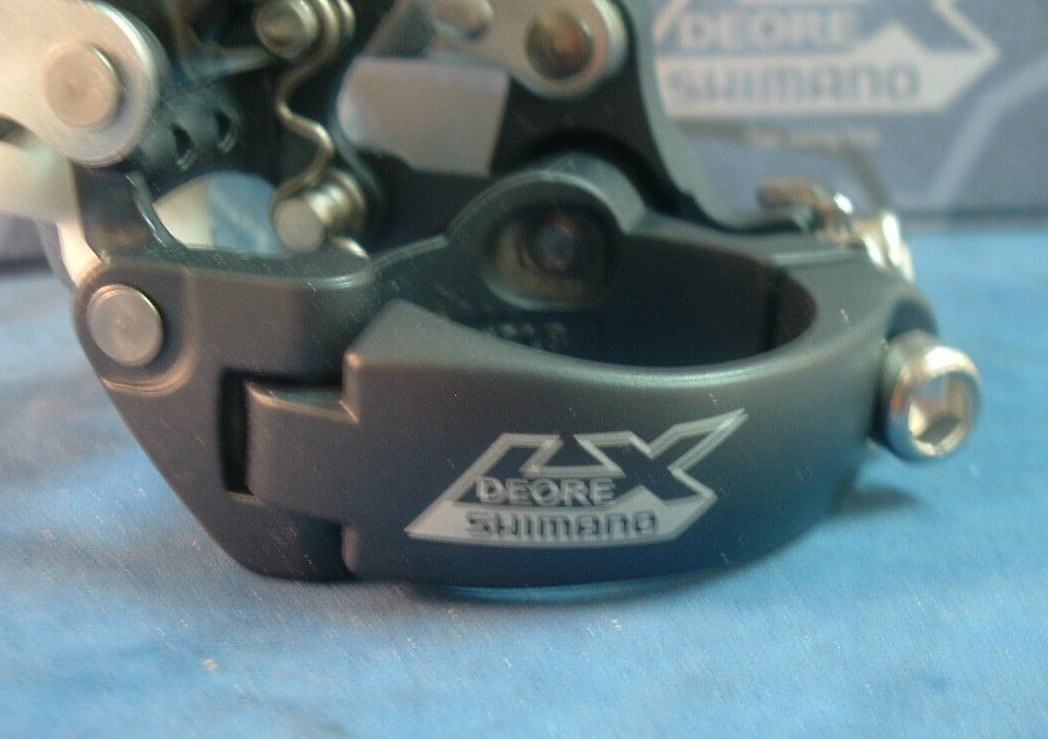 Shimano NEW Deore LX M570 31.8MM MTB Front Derailleur-TP/TS- 8/9-Spd -2000- NIB