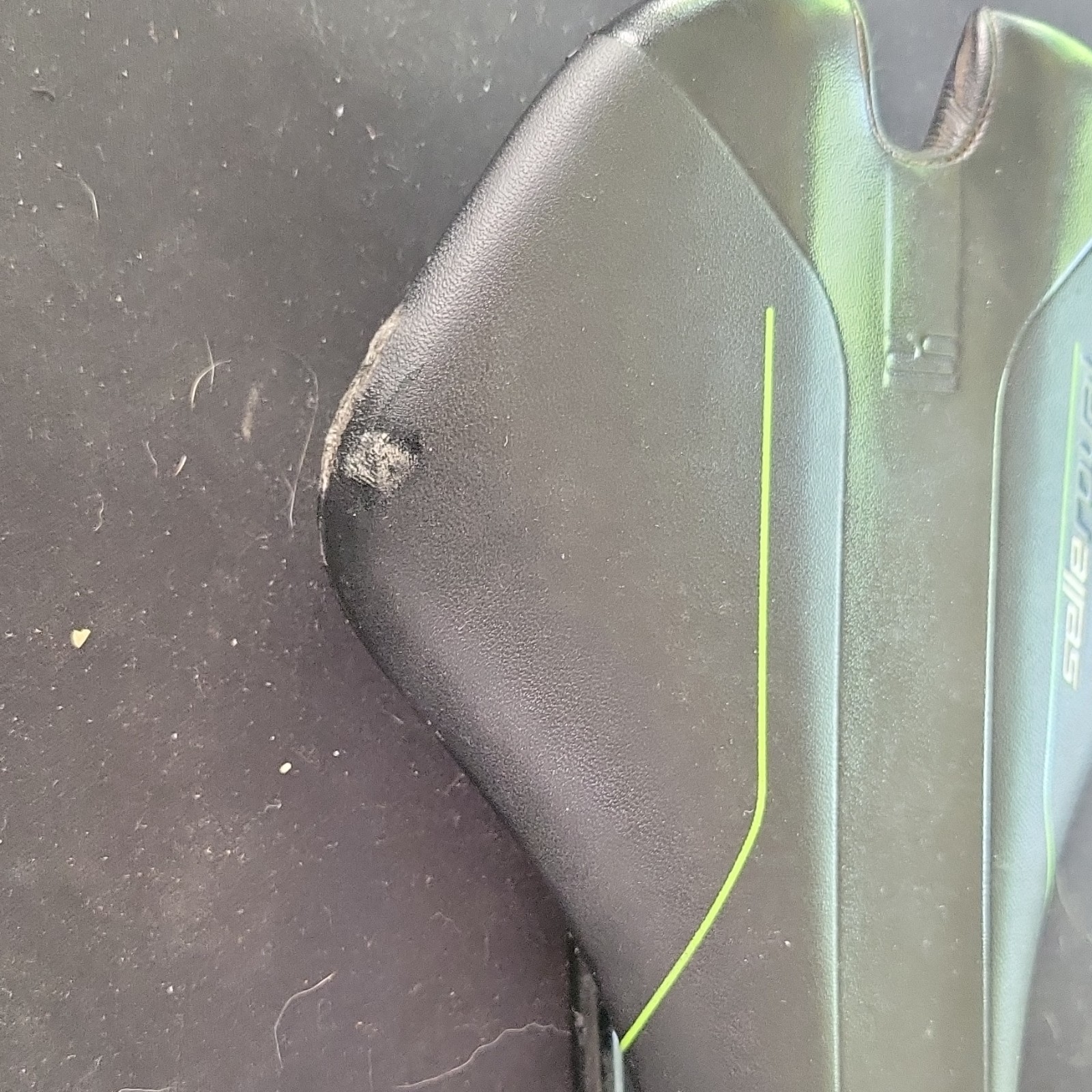 Selle Royal SETO SL Racing Road Bike Saddle Black Green Synthetic Plastic Metal