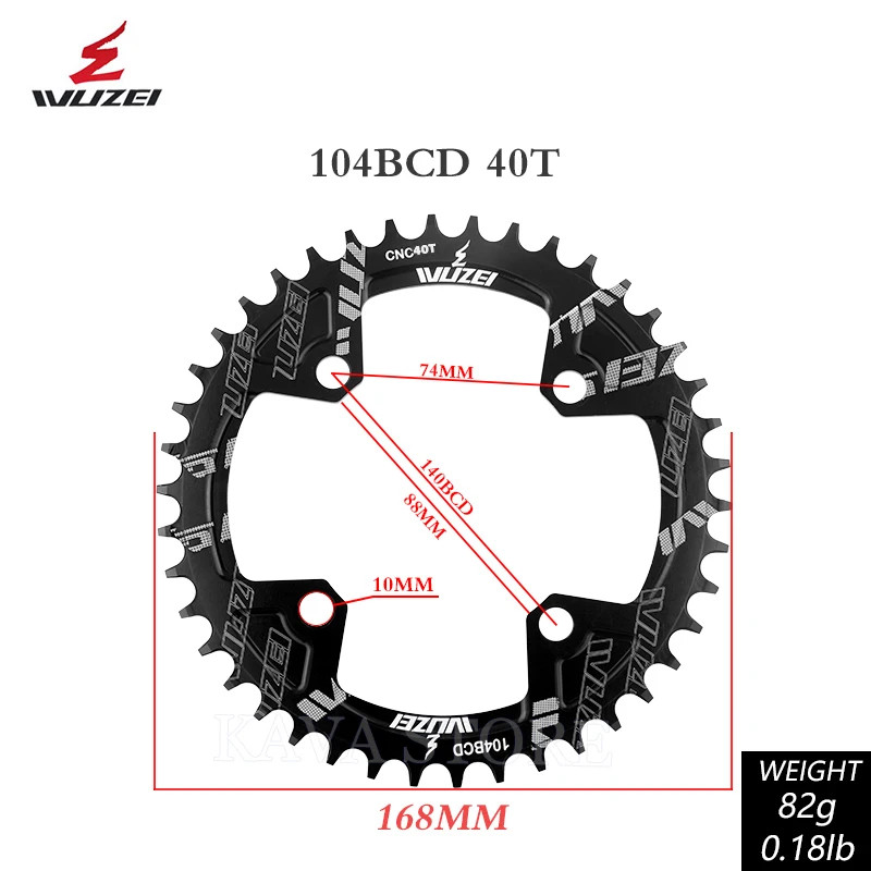 104BCD Narrow Wide MTB Chainring 30T-40T Bicycle Sprocket Chainwheel