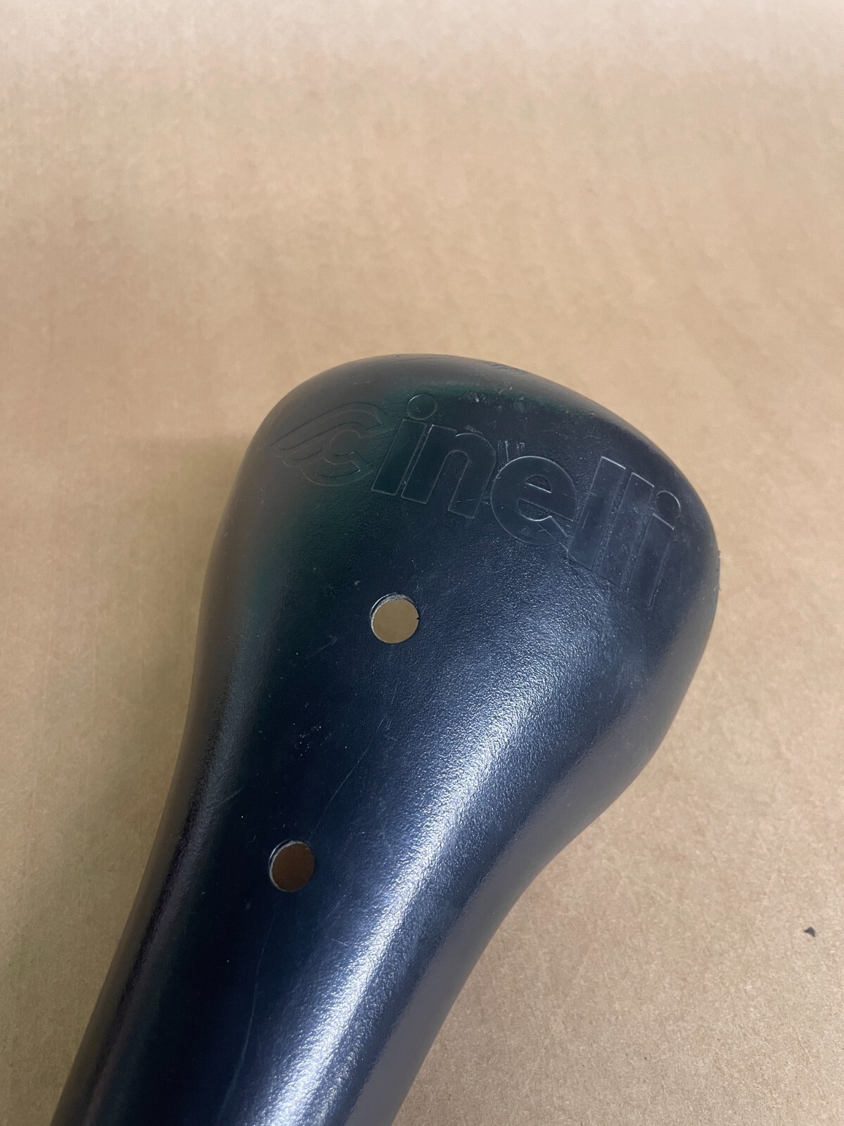 Black Cinelli Unicanitor plastic technopolymer saddle 130mm x 275mm