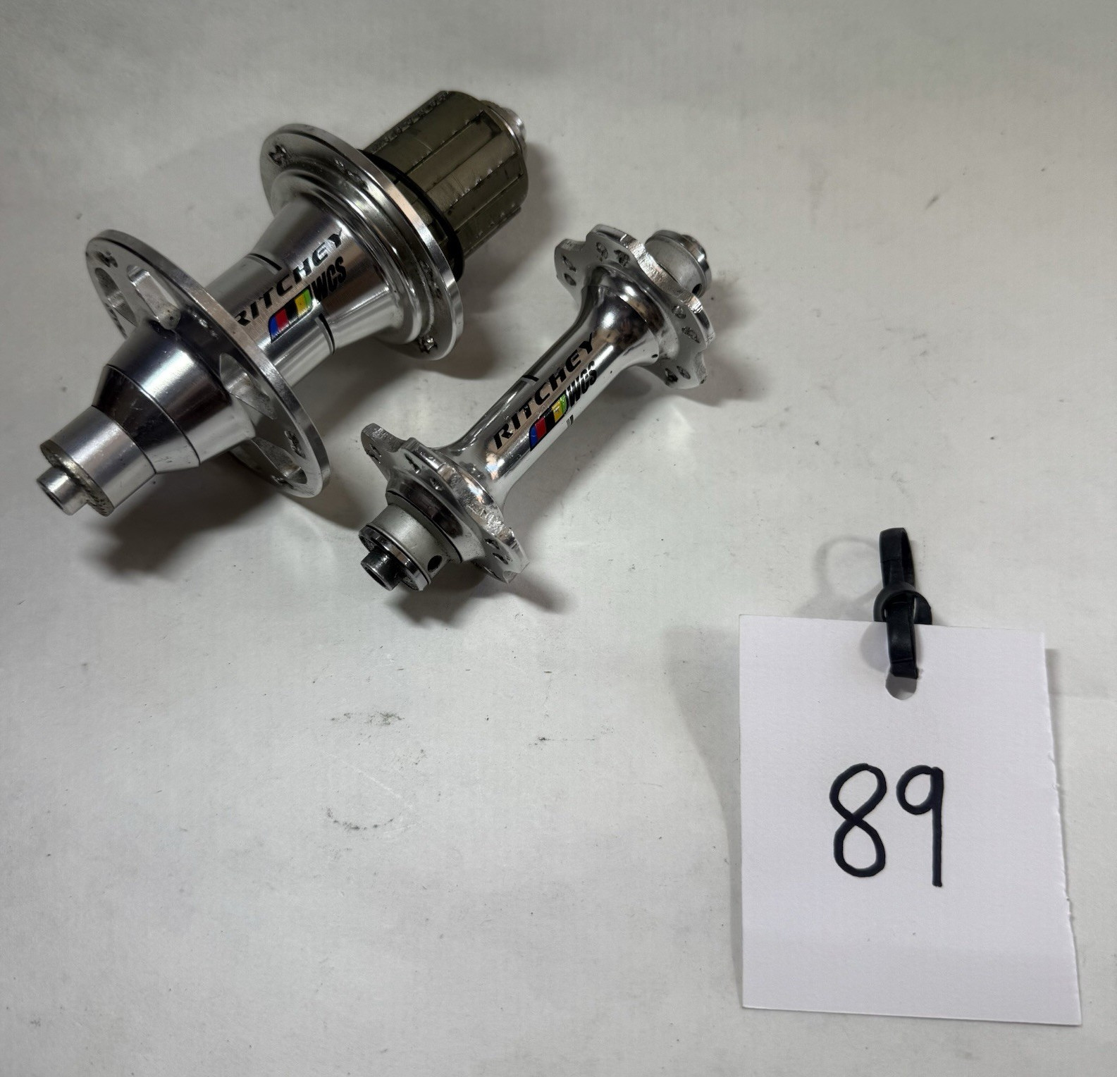 Ritchey WCS Road Rim Brake Hubset Front & Rear 100/130mm Silver Bicycle Hubs Set