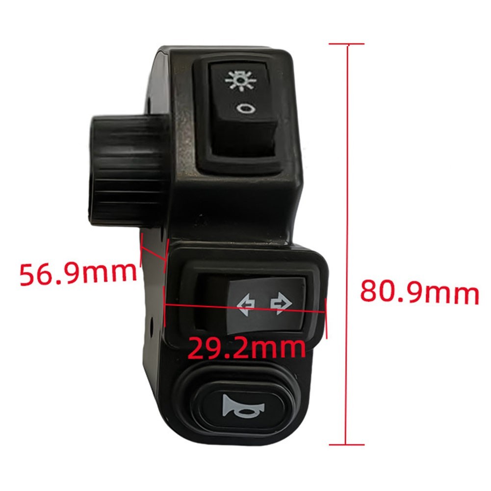Ebikes Light Control Button with Turn Signal and For horn Functionality