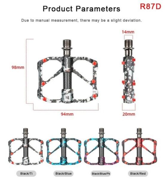 PROMEND Bicycle Riding Pedal Carbon Tube Sanpelin Colorful MTB Bicycle Pedal