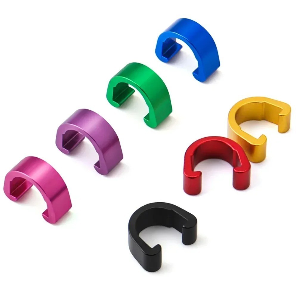 10PCS Bike Brake Cable Housing Clips Aluminum Alloy C-Clip Guide for MTB Road Bi