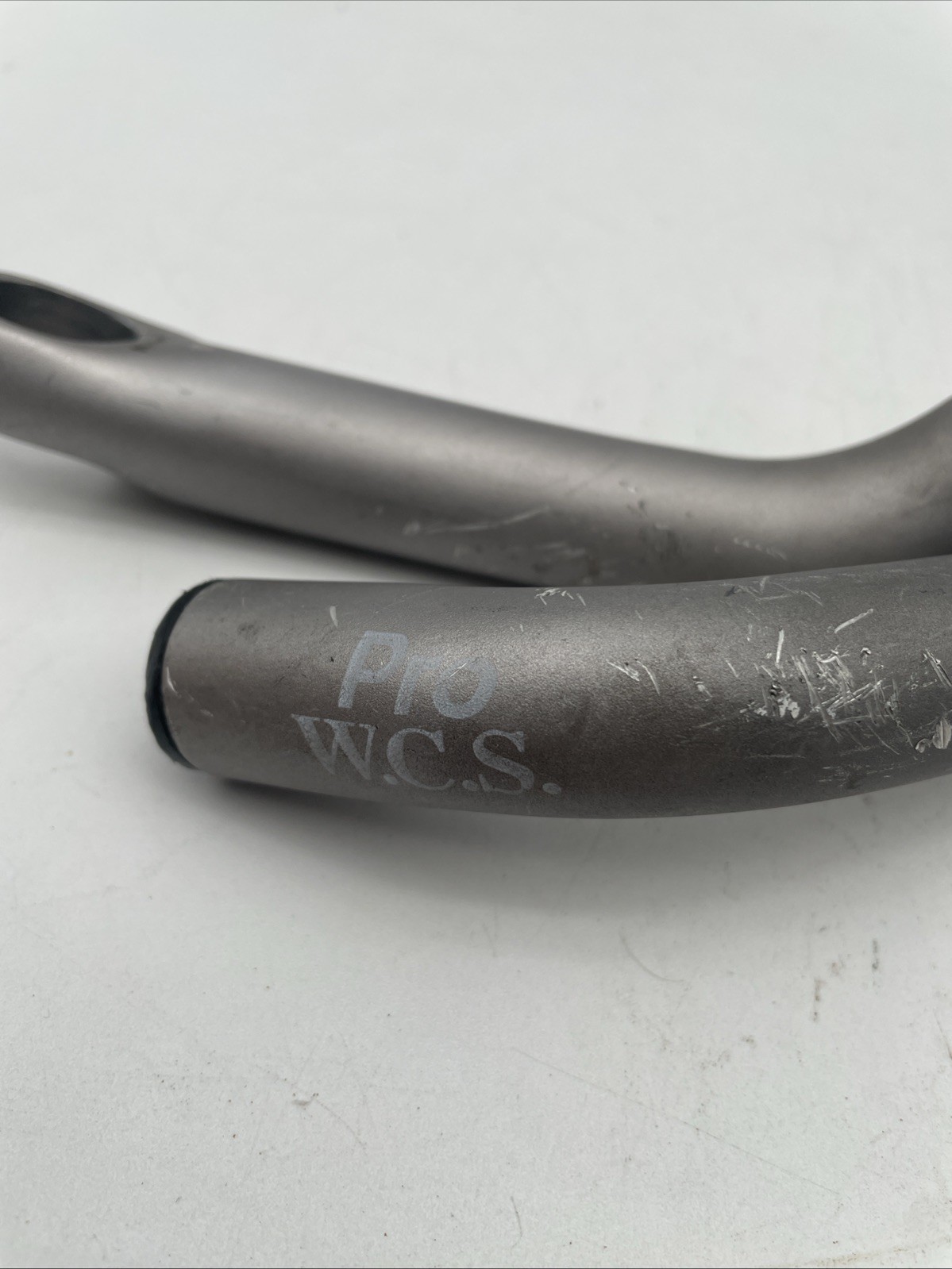 90s Era Ritchey Logic Expert Bar Ends Forged Alloy Clamp Long Bend Silver