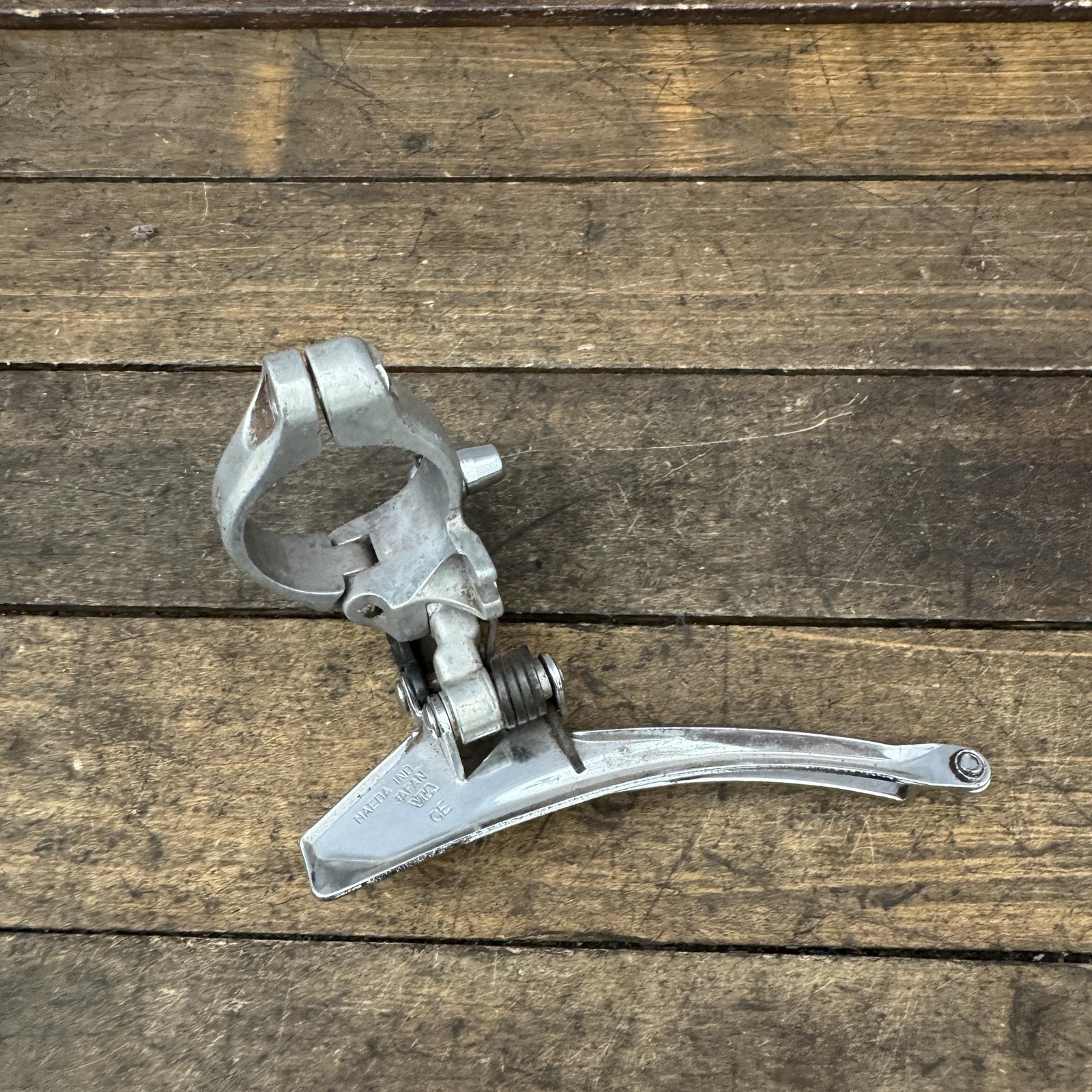 Vintage Suntour Cyclone 7000 Front Derailleur 31.8 Clamp-On Road Double No Bolt