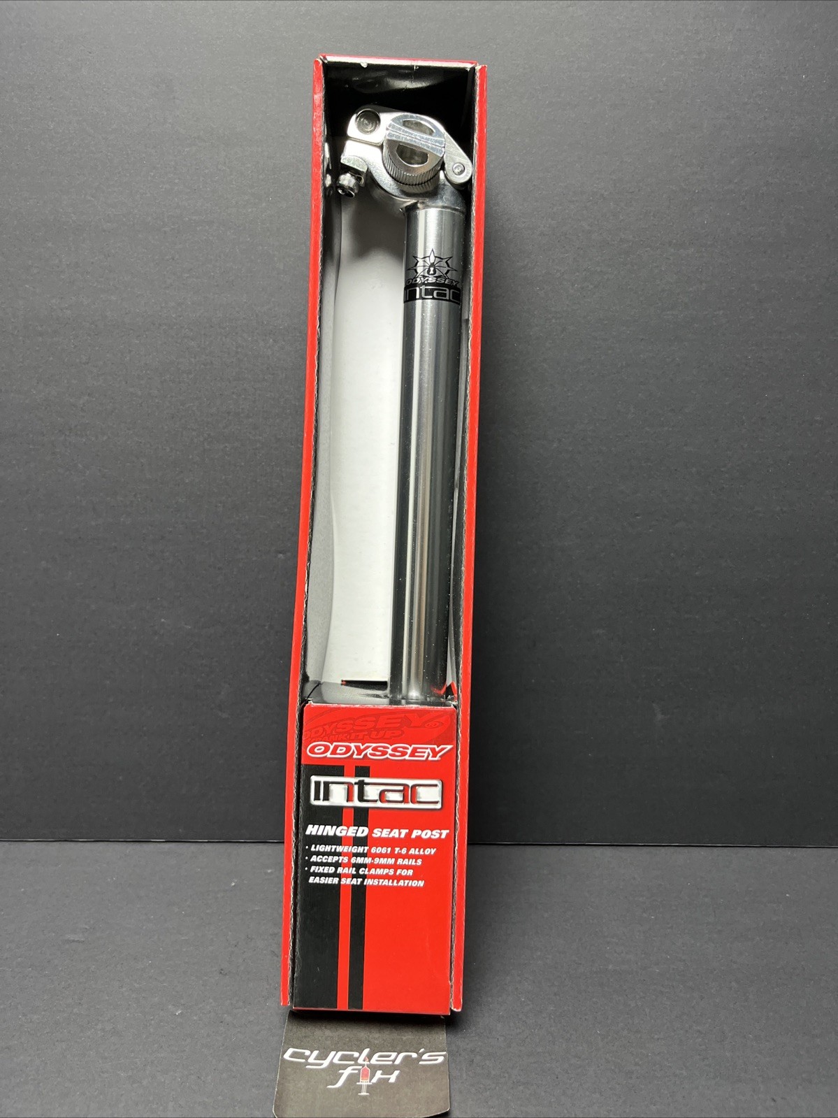NOS Odyssey Intac 26.2mm X 350mm Alloy Railed BMX Mtb Seat Post Fit: GT Redline