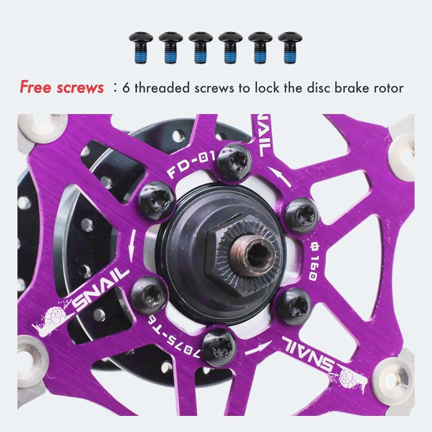 DJC Bike Brake Disc Rotor MTB Floating Brake Disc 160mm 180mm 203mm with 6 Bo…