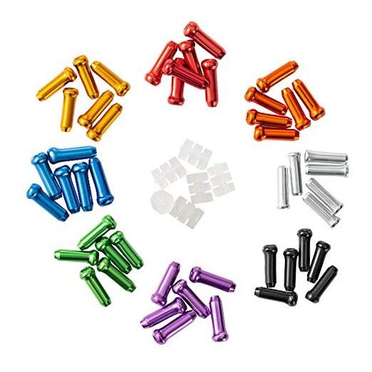 Bike Cable End Caps, Cable End Crimps, Cable Caps for Bike Multi-coloured