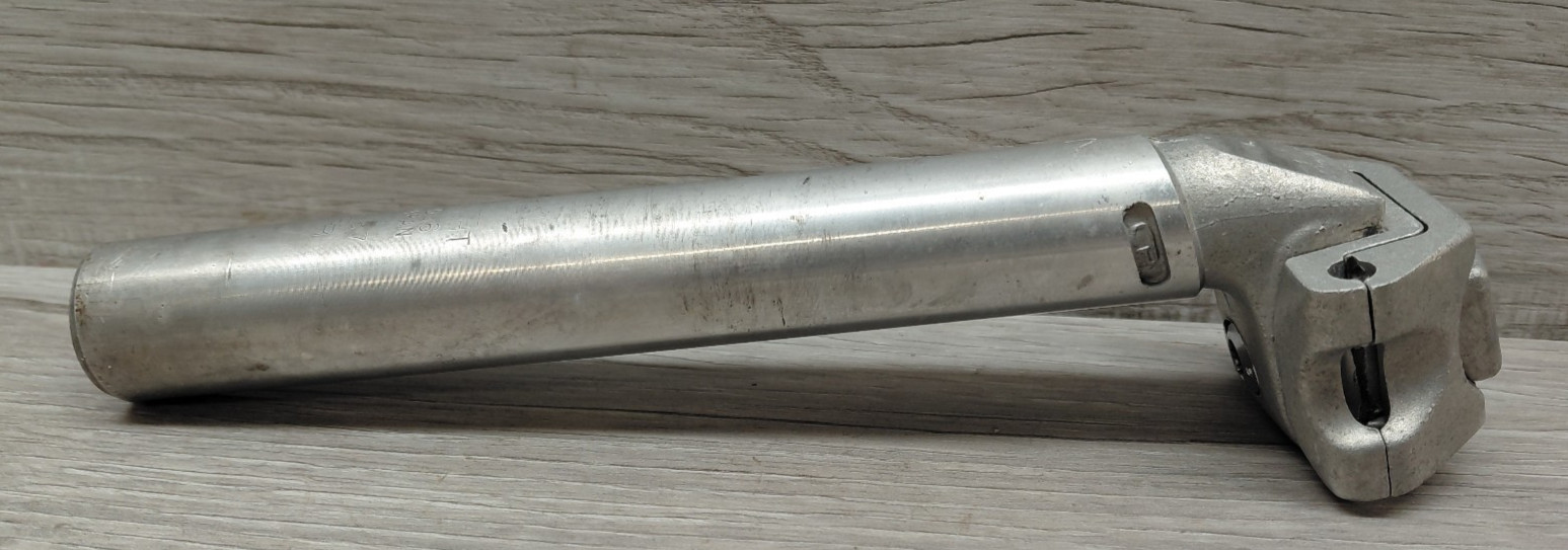 Vintage Sakae CR 1-Bolt Micro Adjust Alloy Seatpost 26.6 mm Silver 190 mm Bike