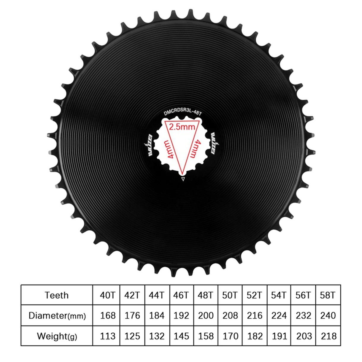 Road Gravel Bike 3 Bolts Direct Mount Crankset 170/172.5/175mm 40-58T Chainring