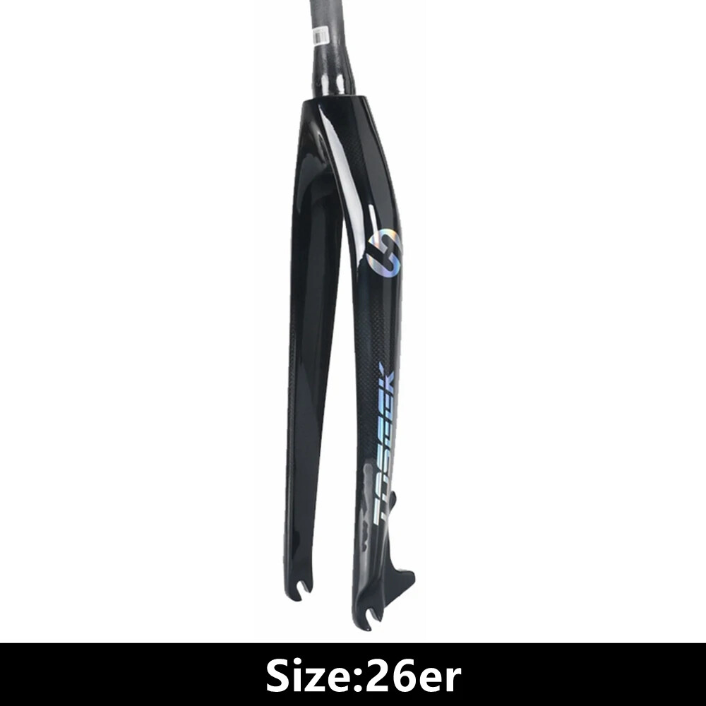 MTB Bicycle Carbon Fiber Rigid Fork 26er 27.5er 29er Tapered Tube 1-1/8 To1-1/2